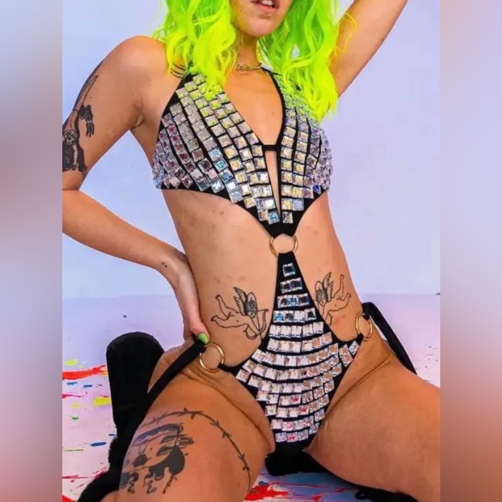 Daisy Shock Mirror bodysuit